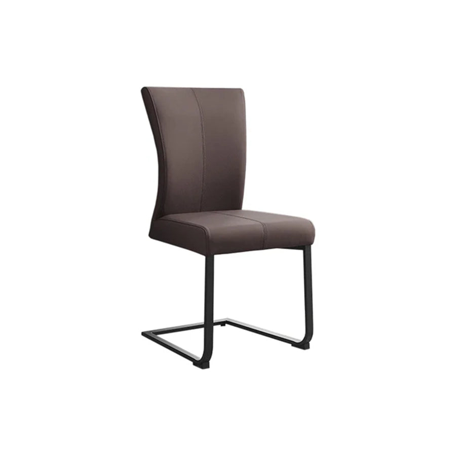 Scaun dining grej din piele Samson