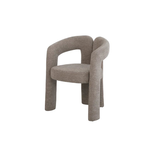 Scaun dining grej din poliester boucle Arch