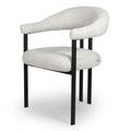 Scaun dining gri deschis cu picioare negre Basel