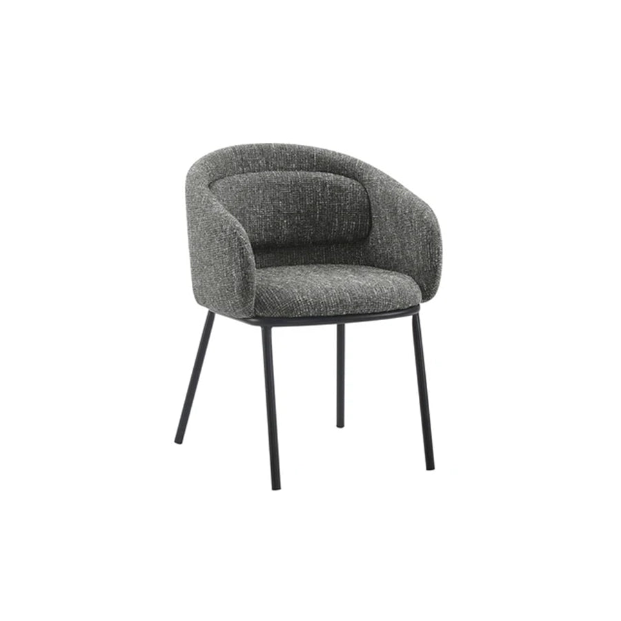 Scaun dining gri din poliester Florenz