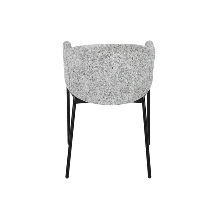 Scaun dining gri din poliester Noblesse