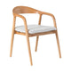 Scaun dining maro deschis cu structura din lemn Segovia