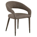 Scaun dining maro din material texturat Gia