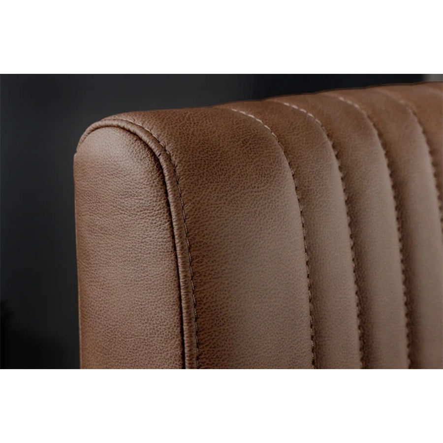 Scaun dining maro din piele Big Aston