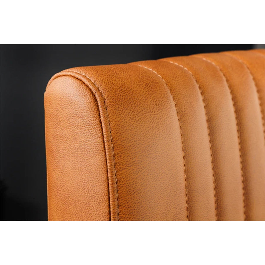 Scaun dining maro din piele Big Aston