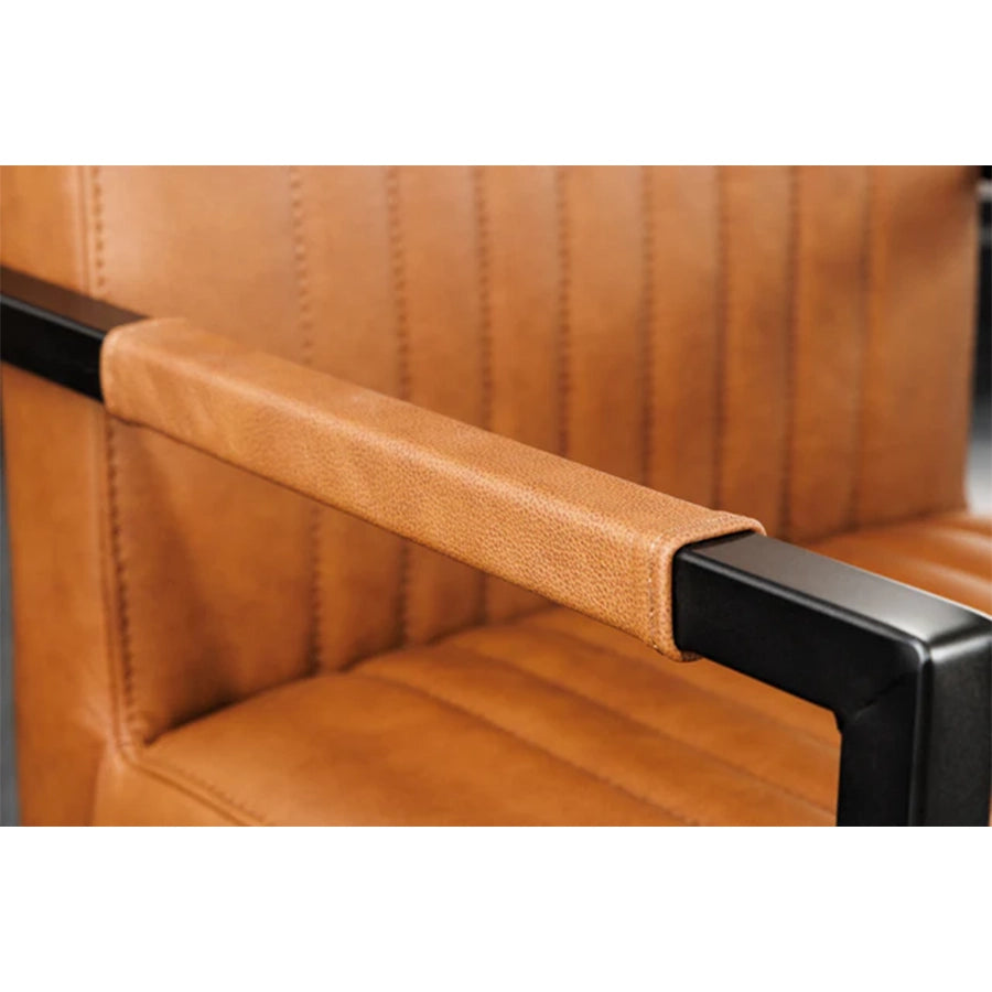 Scaun dining maro din piele Big Aston
