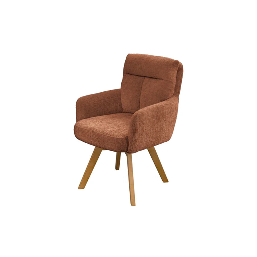 Scaun dining maro rotativ din chenille Big George