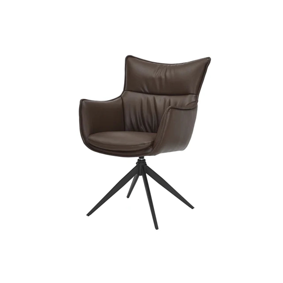 Scaun dining maro rotativ din poliuretan Vogue