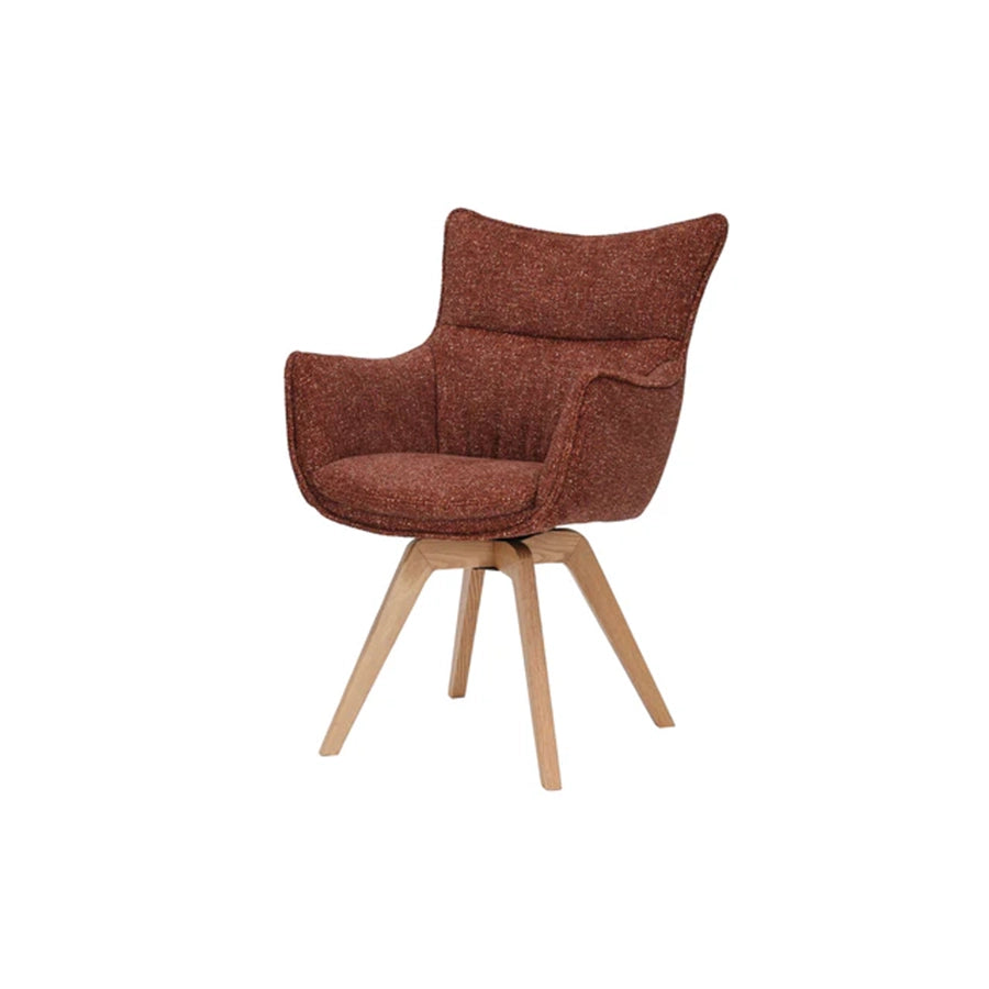 Scaun dining maro rust rotativ din poliester Vogue