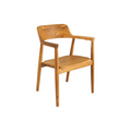 Scaun dining natur din lemn de tec Kennedy