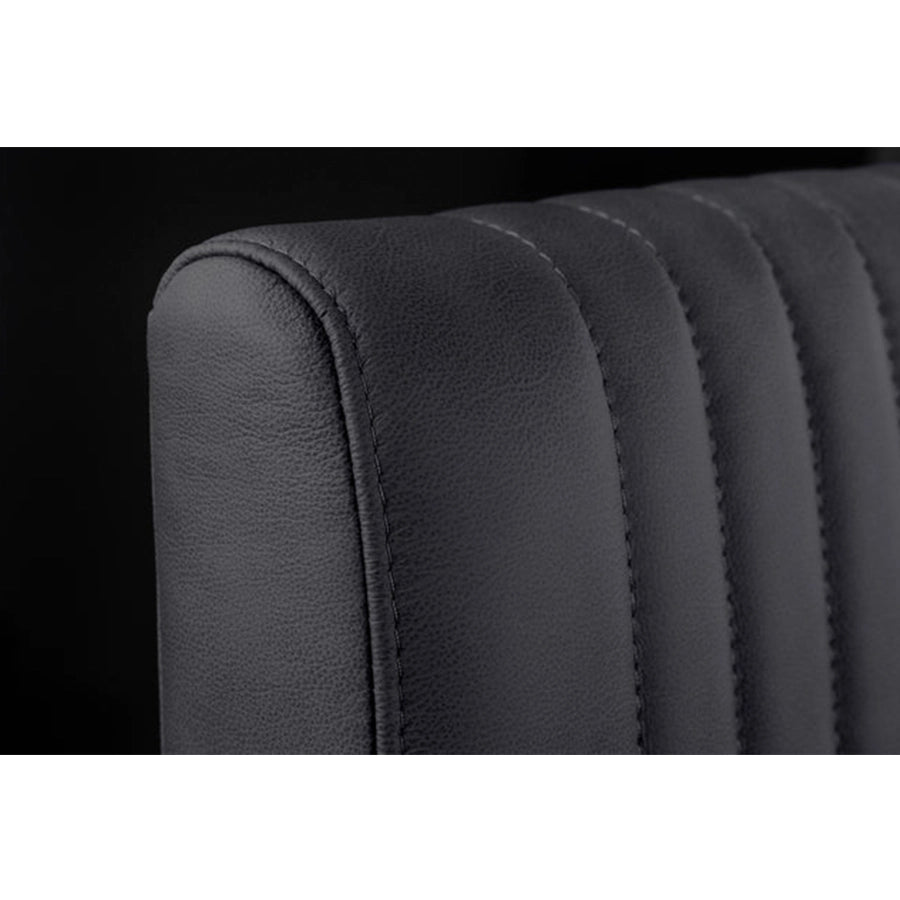 Scaun dining negru din piele Big Aston