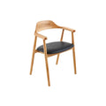 Scaun dining negru maro din poliuretan Valhalla Wood