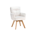 Scaun dining pivotant bej din cord Big George
