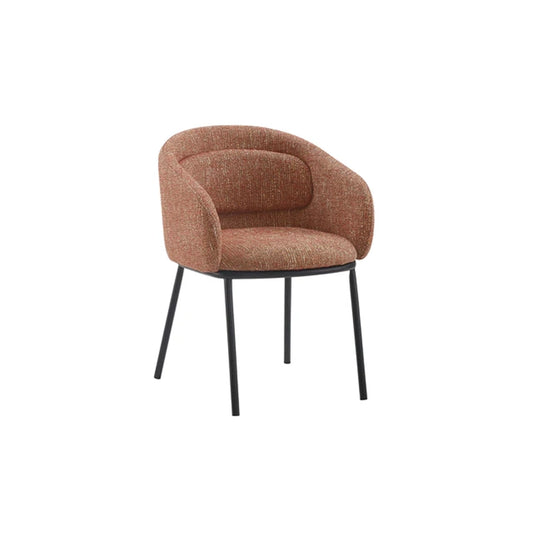 Scaun dining rosu din poliester Florenz