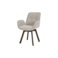 Scaun dining rotativ grej boucle Baltic