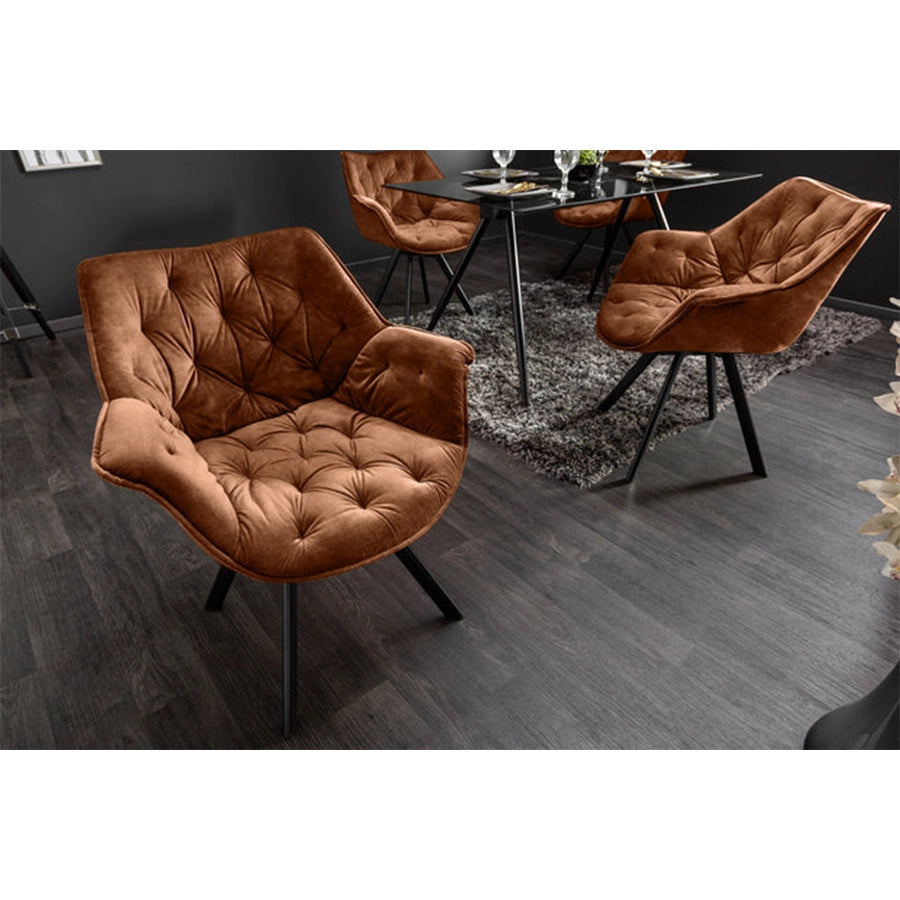 Scaun dining rotativ maro The Dutch Comfort