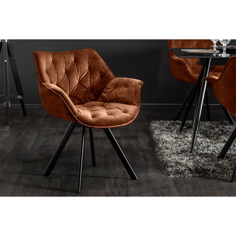 Scaun dining rotativ maro The Dutch Comfort