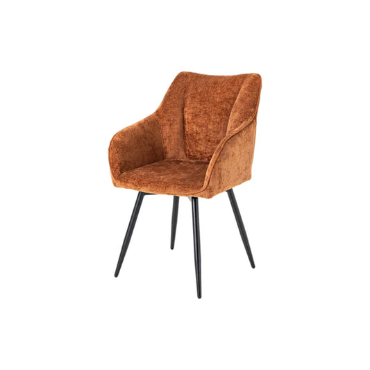 Scaun dining rotativ maro din chenille Avignon