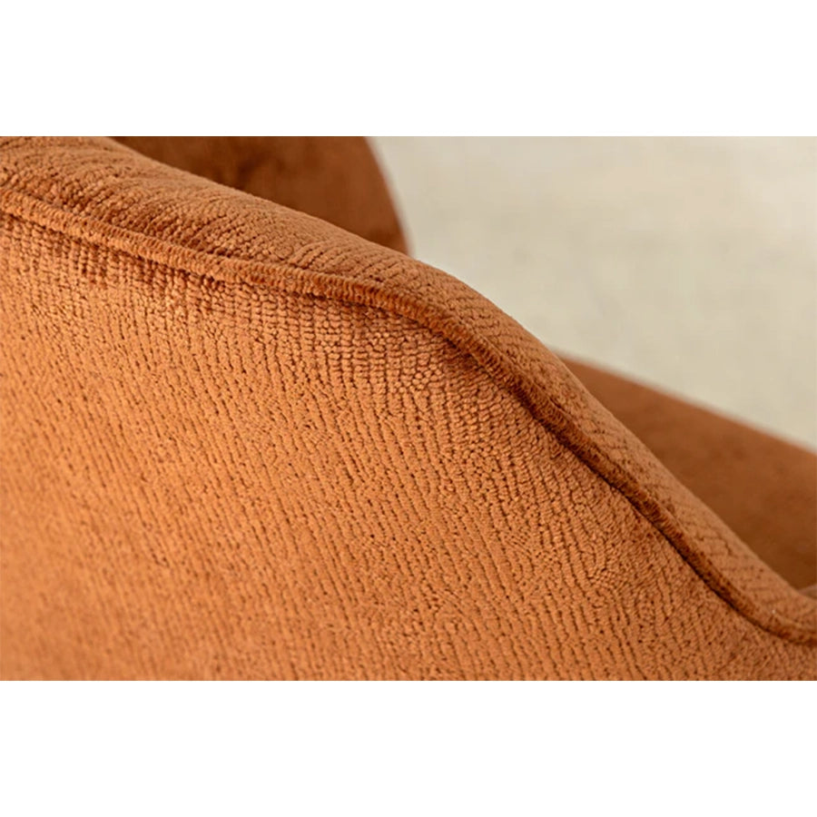 Scaun dining rotativ maro din chenille Avignon