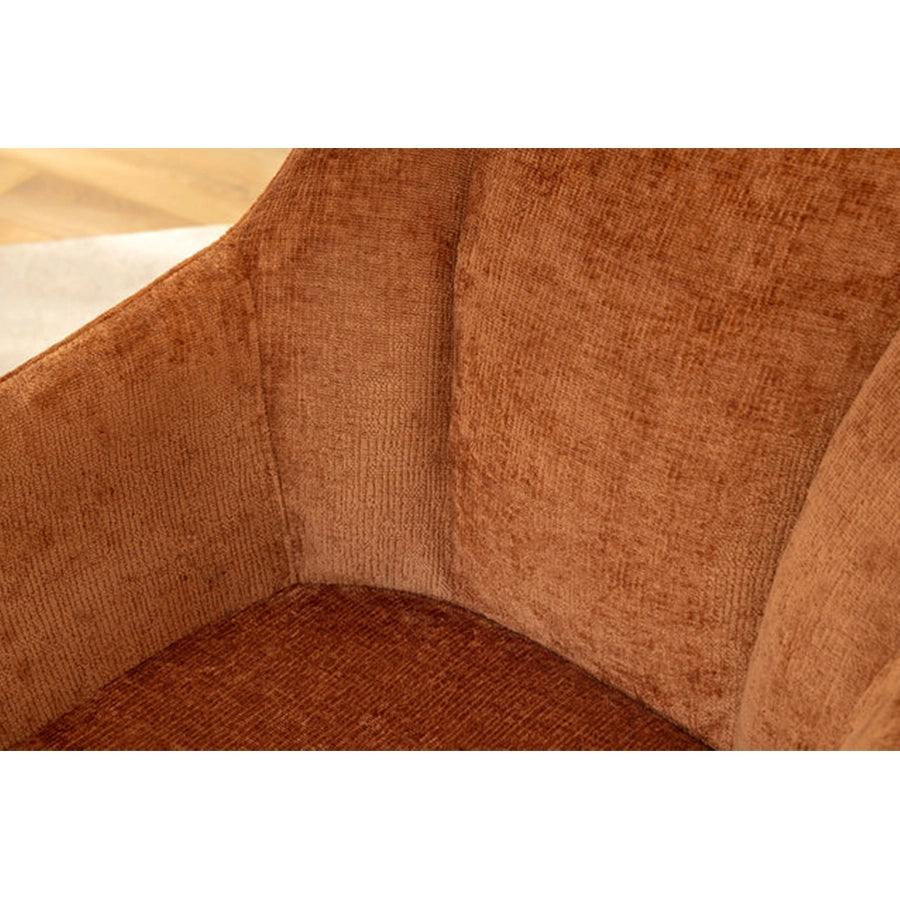 Scaun dining rotativ maro din chenille Avignon
