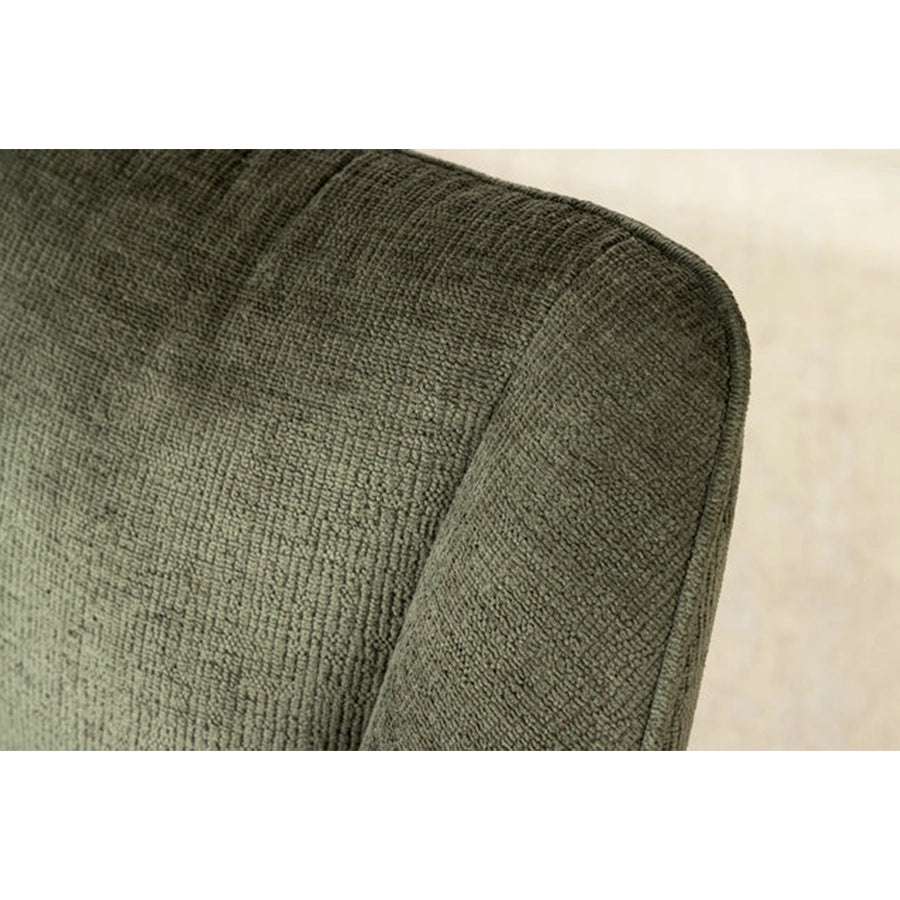 Scaun dining rotativ verde din chenille Avignon