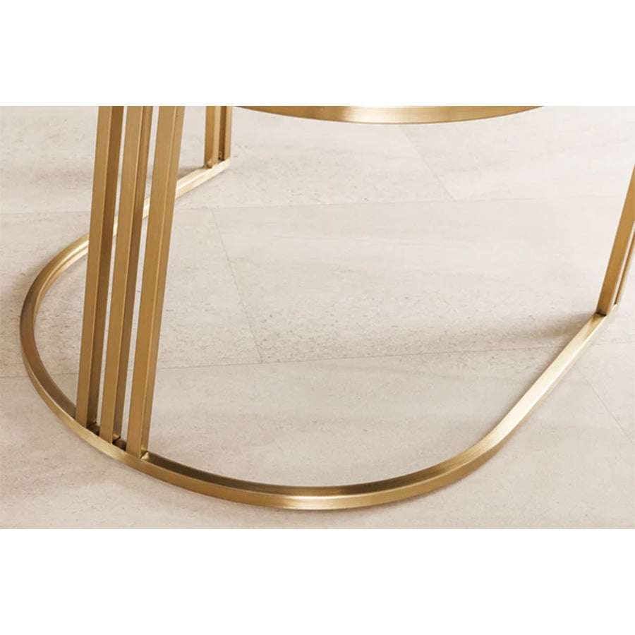 Scaun dining verde din poliester Extravagancia