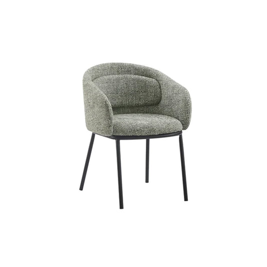 Scaun dining verde din poliester Florenz