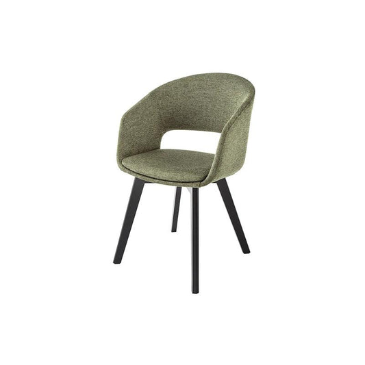 Scaun dining verde din poliester Invicta Interior - Poetic Store