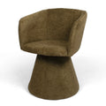 Scaun dining verde pivotant Sezana