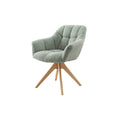 Scaun dining verde rotativ boucle Papillon