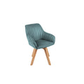 Scaun dining verde rotativ din catifea Livorno
