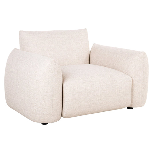 Scaun lounge bej pentru exterior Dawson