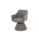 Scaun rotativ maro din textil Ambiento