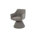 Scaun rotativ maro din textil Ambiento