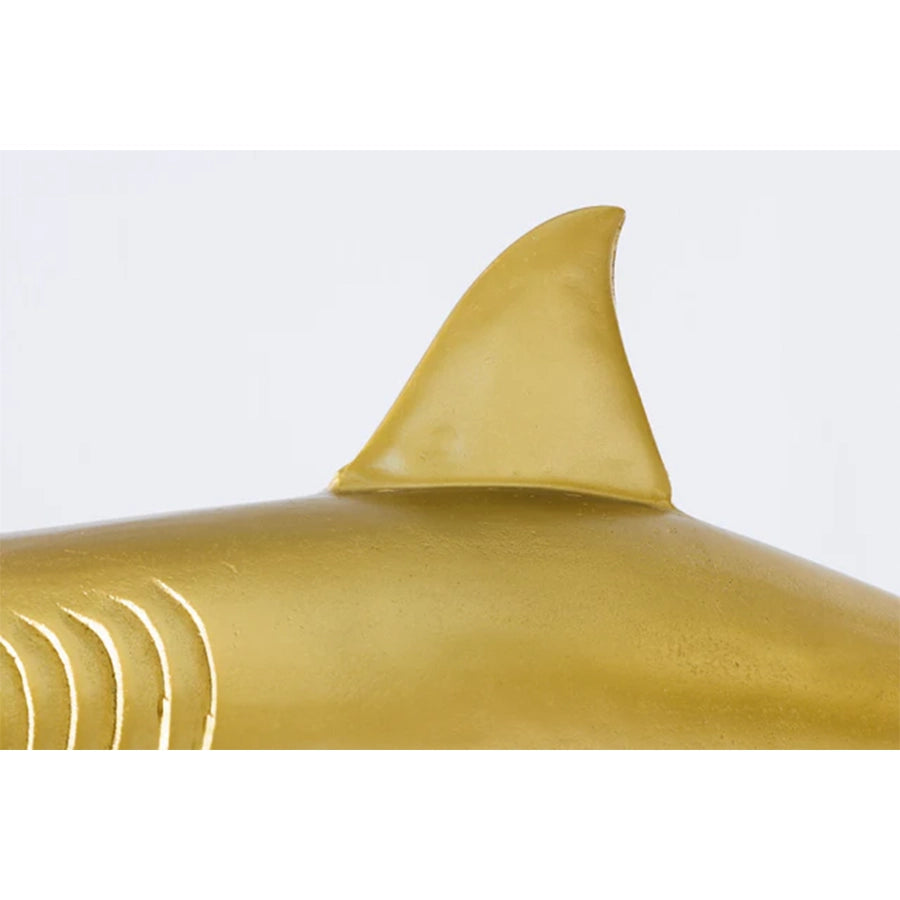 Sculptura gold din aluminiu 100 cm Hai