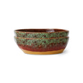 Set de 2 boluri multicolore din ceramica 70s Cove