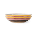 Set de 2 boluri multicolore din ceramica 70s Hibiscus
