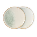Set de 2 farfurii pentru aperitive 70s Mist