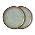 Set de 2 farfurii pentru cina 70s Contrast