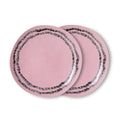 Set de 2 farfurii roz pentru aperitive 70s Bubble
