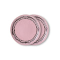 Set de 2 farfurii roz pentru desert 70s Bubble