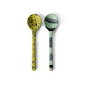 Set de 2 linguri din ceramica 70s Mines