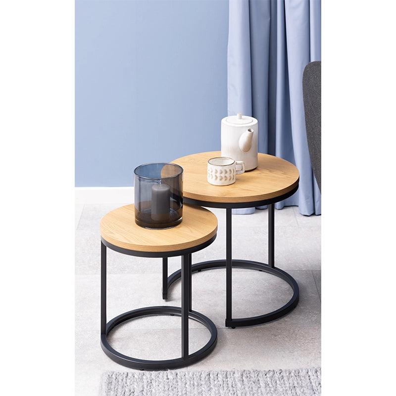 Set de 2 mese cafea maro Elegance S Invicta Interior - Poetic Store