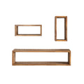 Set de 3 rafturi de perete din lemn Hemingway