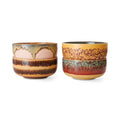 Set de 4 boluri multicolore din ceramica Harbour