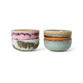Set de 4 boluri multicolore din ceramica Renaissance