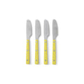 Set de 4 cutite galbene 70s Cutlery Lemon