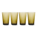 Set de 4 pahare maro din sticla 70s Tea