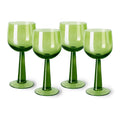 Set de 4 pahare verzi pentru vin The Emeralds
