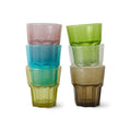 Set de 6 pahare multicolore din sticla Mineral